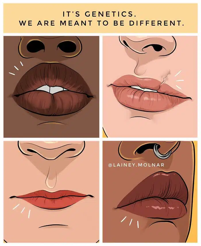 Les lèvres génétiques