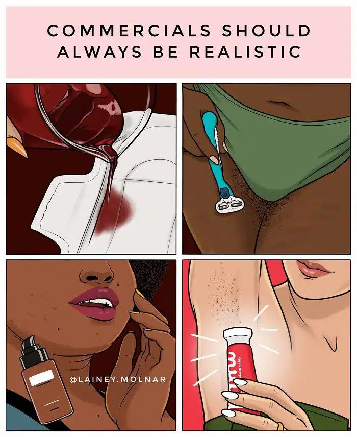 publicités réalistes