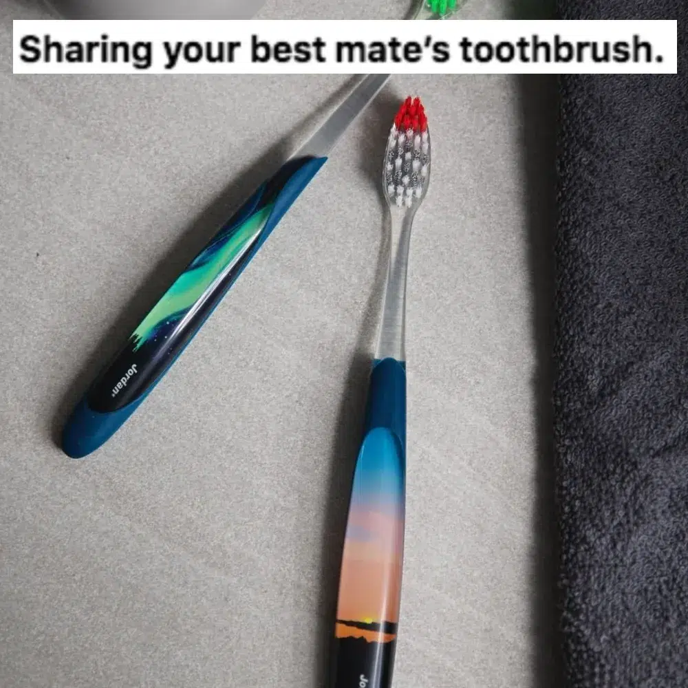 Partage de brosse à dents