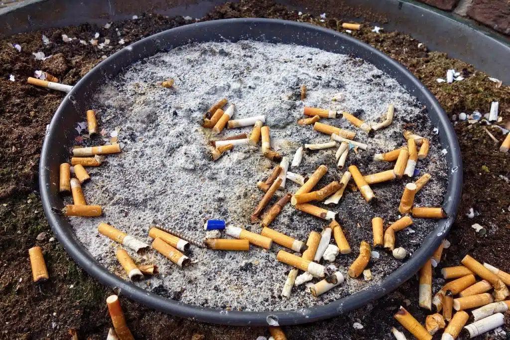 Plusieurs mégots