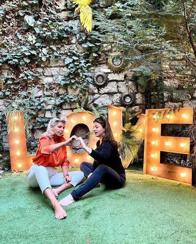 Caroline Margeridon et sa fille