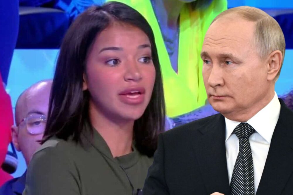 Ruby Princess Poutine Ruby Nikara en tenue militaire, elle s'adresse à Poutine :